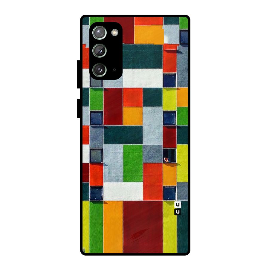 Block Color Design Metal Back Case for Galaxy Note 20