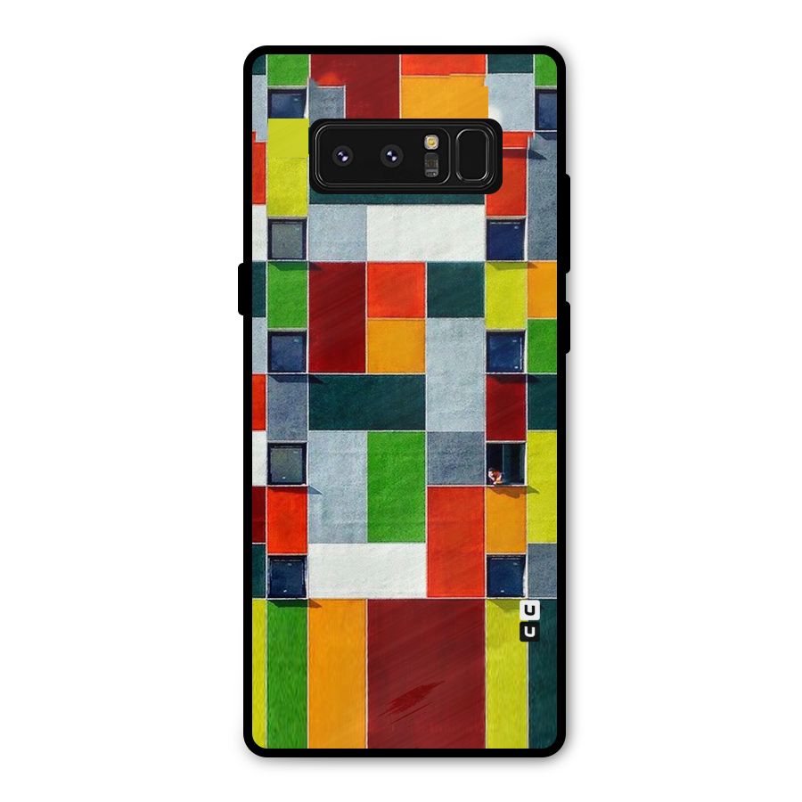 Block Color Design Metal Back Case for Galaxy Note 8