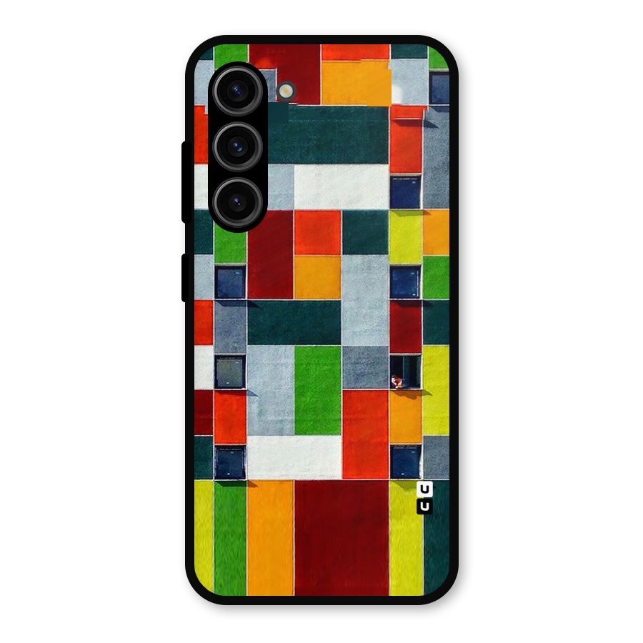 Block Color Design Metal Back Case for Galaxy S23