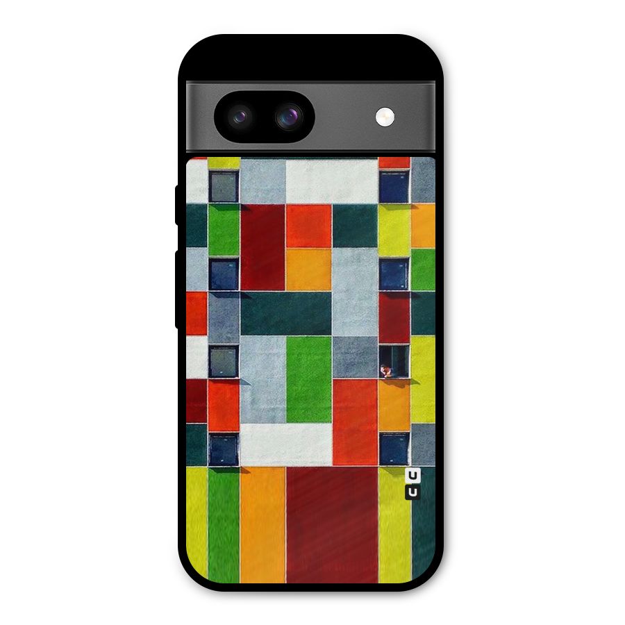 Block Color Design Metal Back Case for Google Pixel 8a