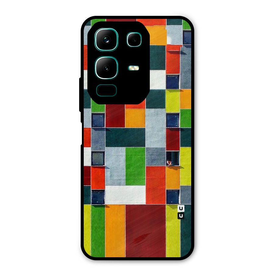 Block Color Design Metal Back Case for Infinix Note 50x