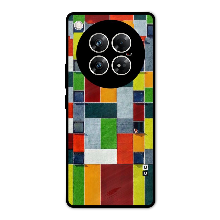 Block Color Design Metal Back Case for Infinix Zero 40 5G
