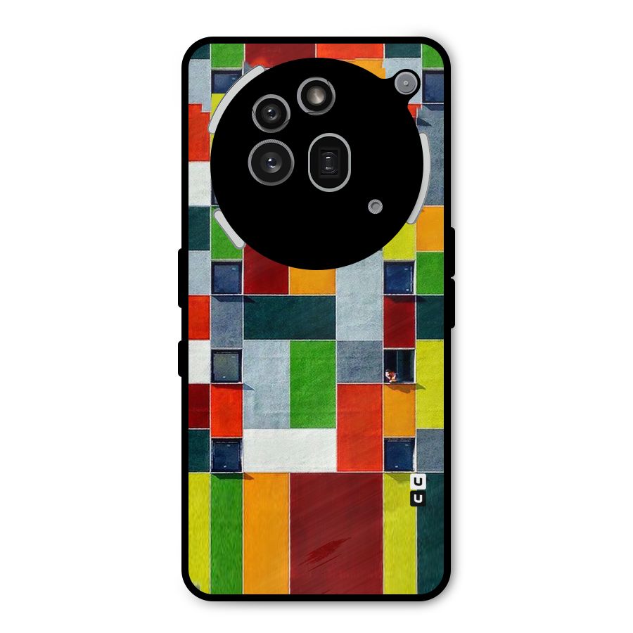 Block Color Design Metal Back Case for Nothing Phone 3a Pro