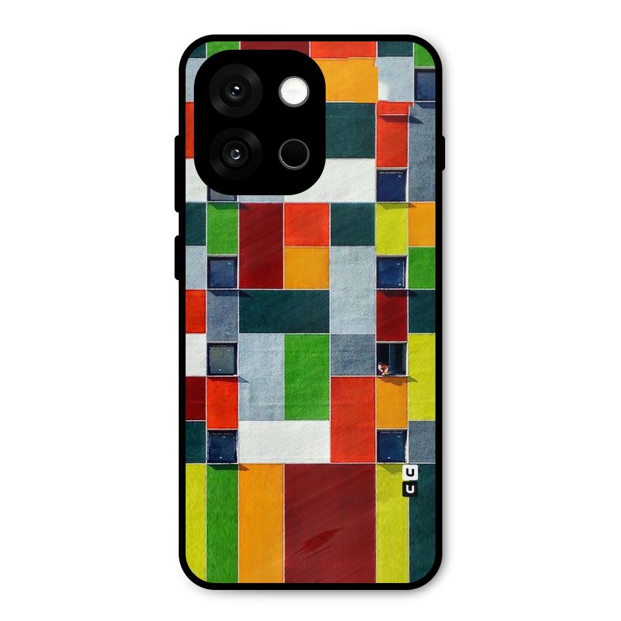 Block Color Design Metal Back Case for OnePlus 13s