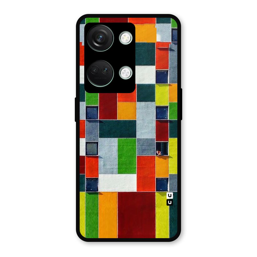 Block Color Design Metal Back Case for OnePlus Nord 3