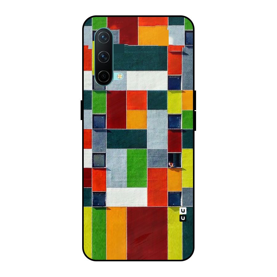Block Color Design Metal Back Case for OnePlus Nord CE 5G