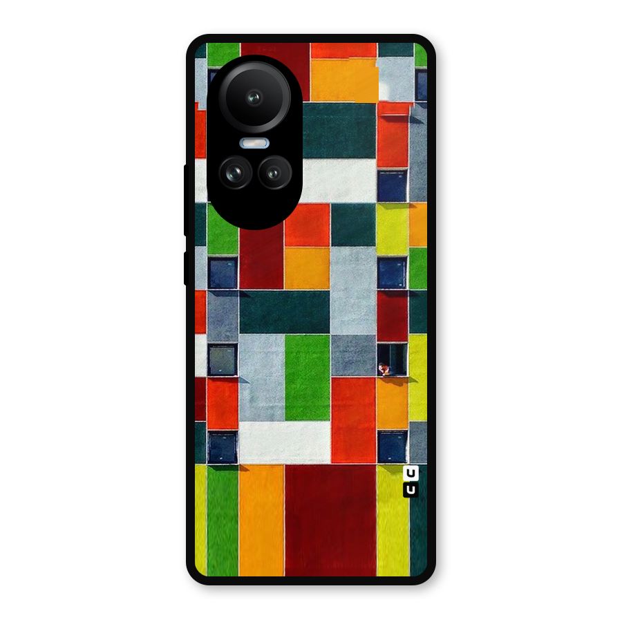 Block Color Design Metal Back Case for Oppo Reno10