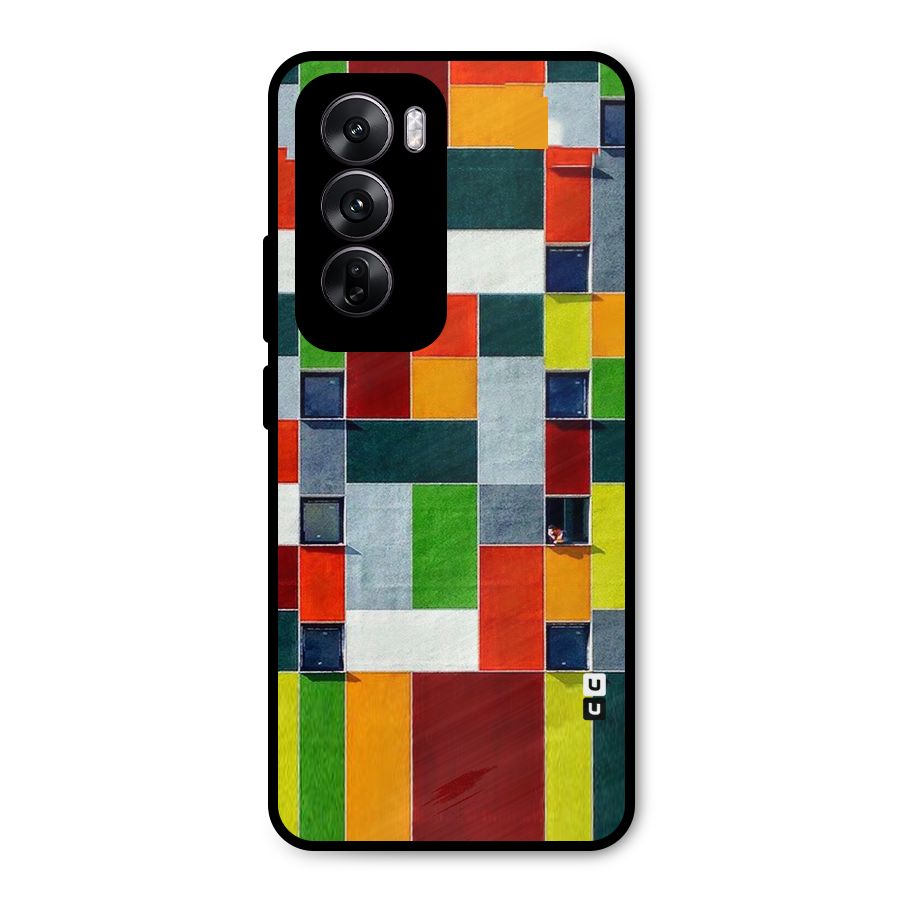Block Color Design Metal Back Case for Oppo Reno12