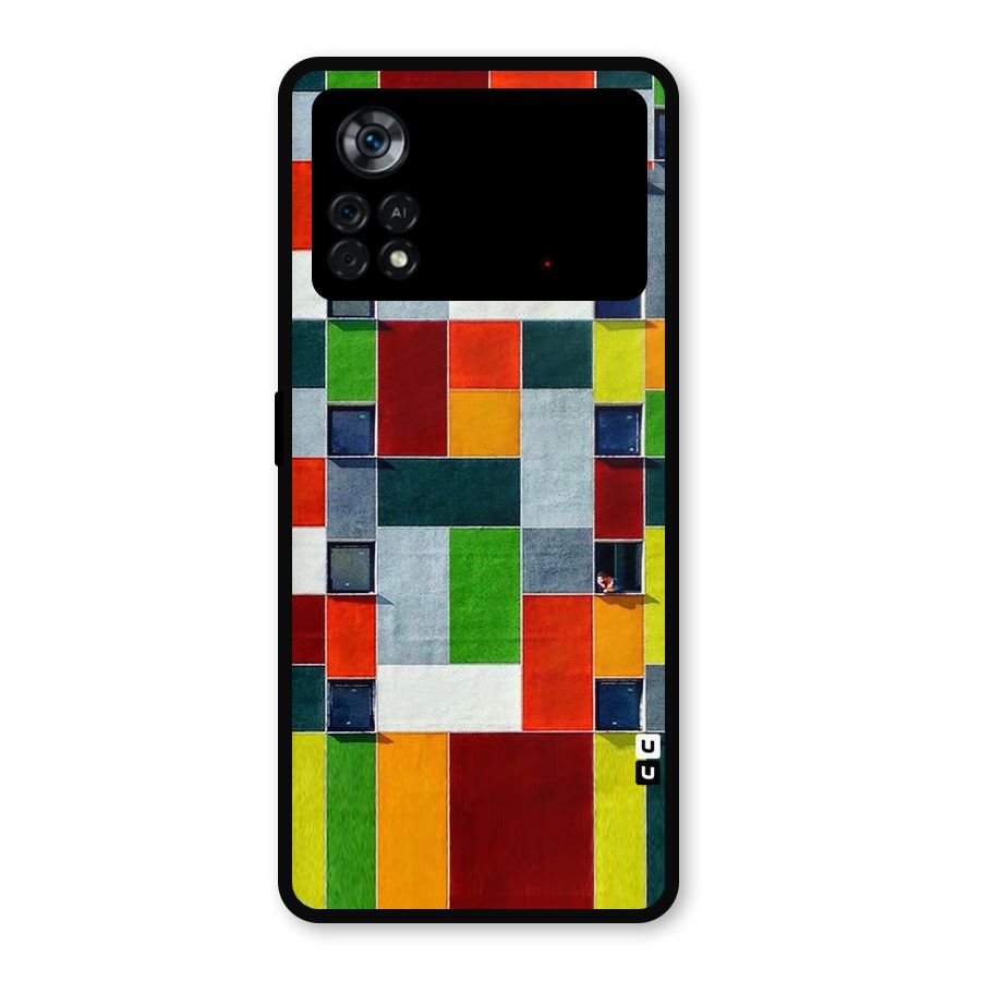Block Color Design Metal Back Case for Poco X4 Pro 5G