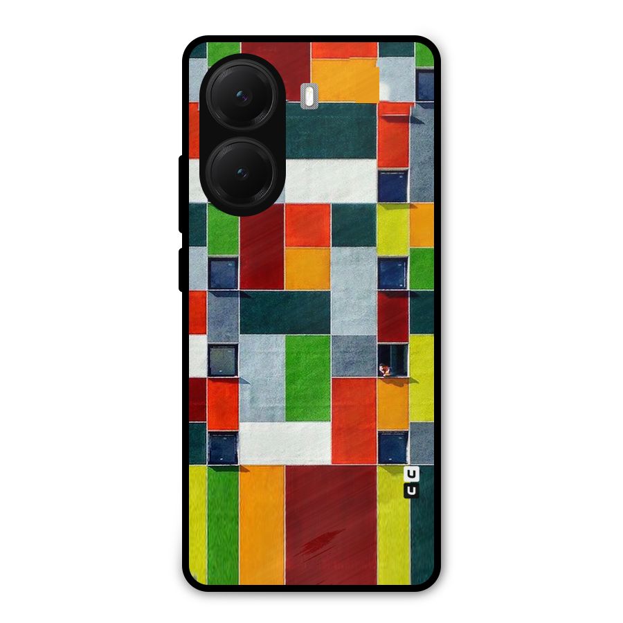 Block Color Design Metal Back Case for Poco X7 Pro