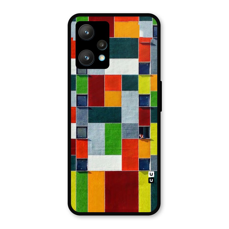 Block Color Design Metal Back Case for Realme 9 Pro Plus 5G