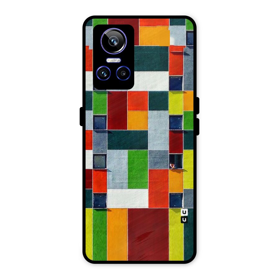 Block Color Design Metal Back Case for Realme GT Neo 3