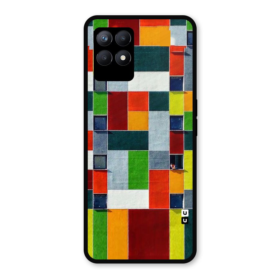 Block Color Design Metal Back Case for Realme Narzo 50