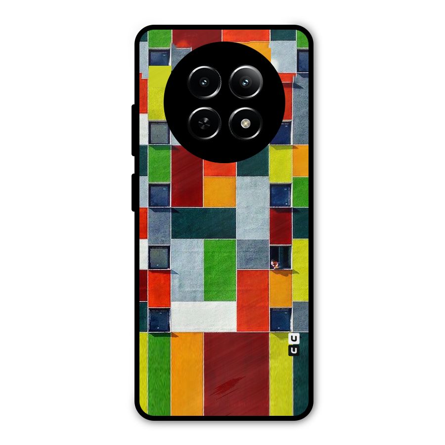 Block Color Design Metal Back Case for Realme Narzo N65