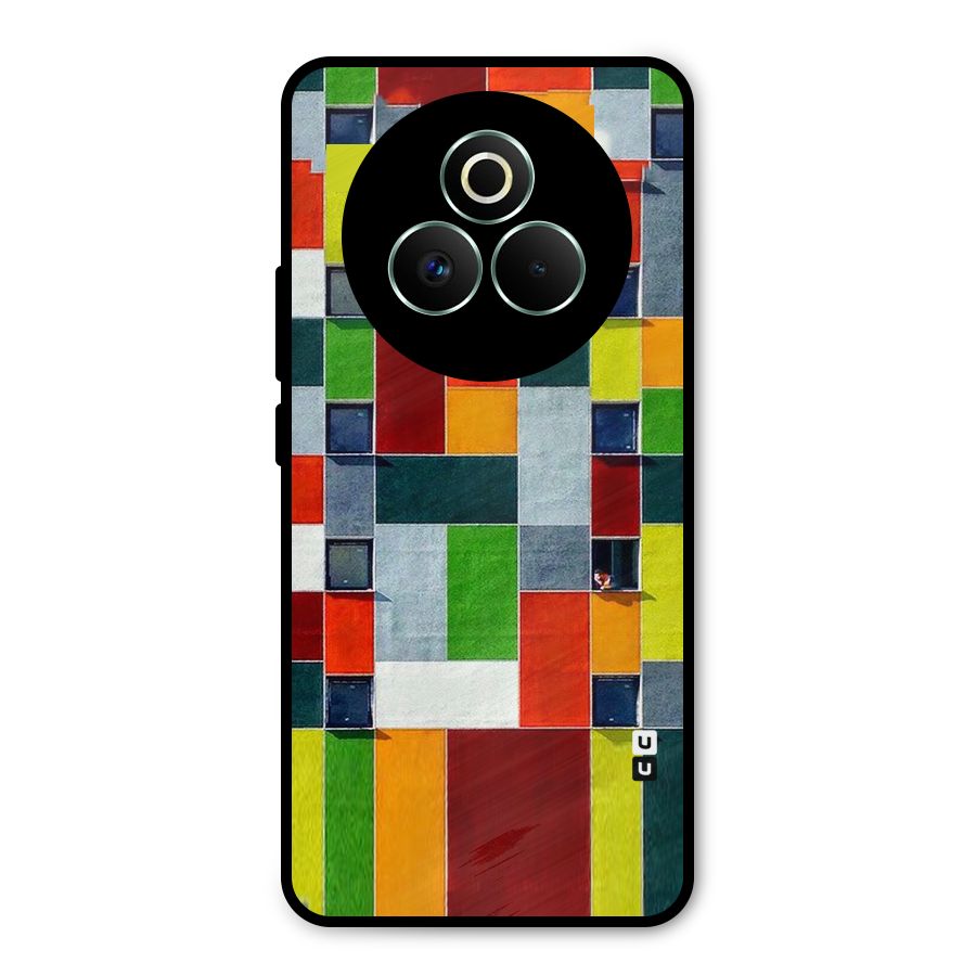 Block Color Design Metal Back Case for Realme P3 Pro