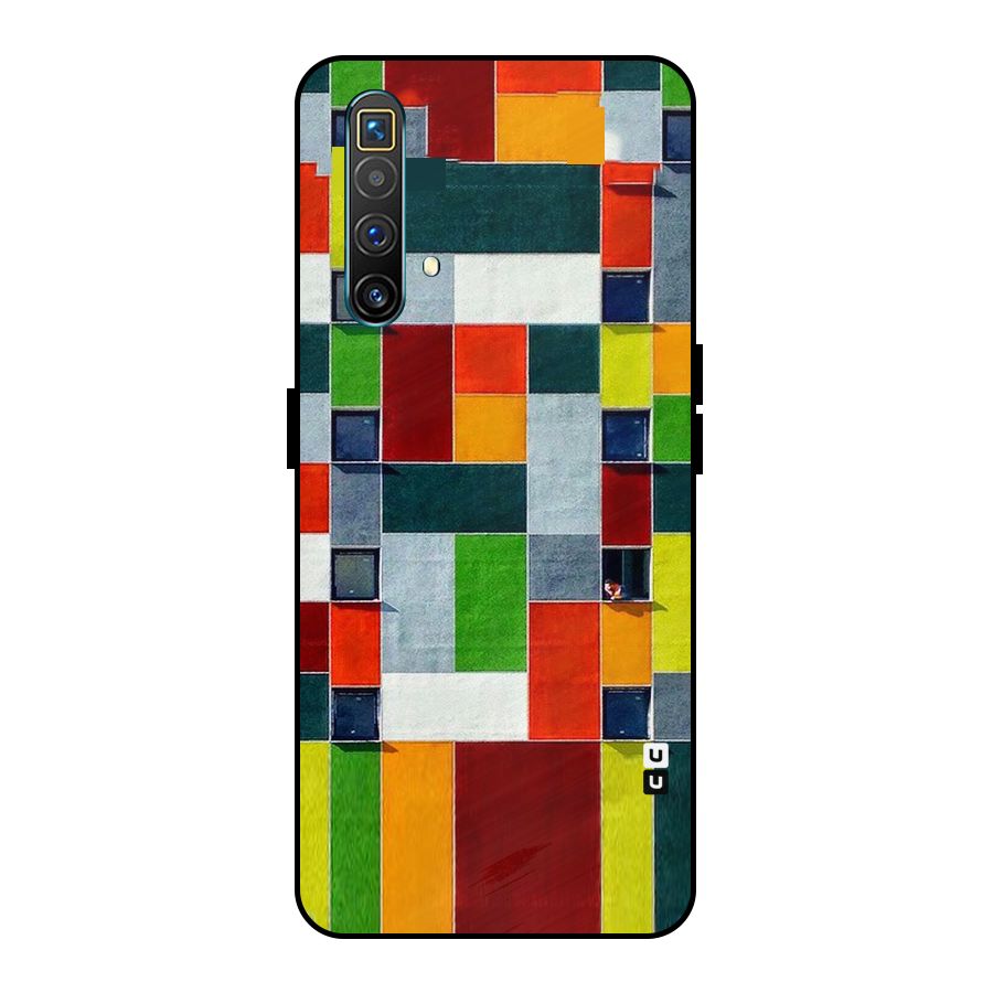 Block Color Design Metal Back Case for Realme X3 SuperZoom