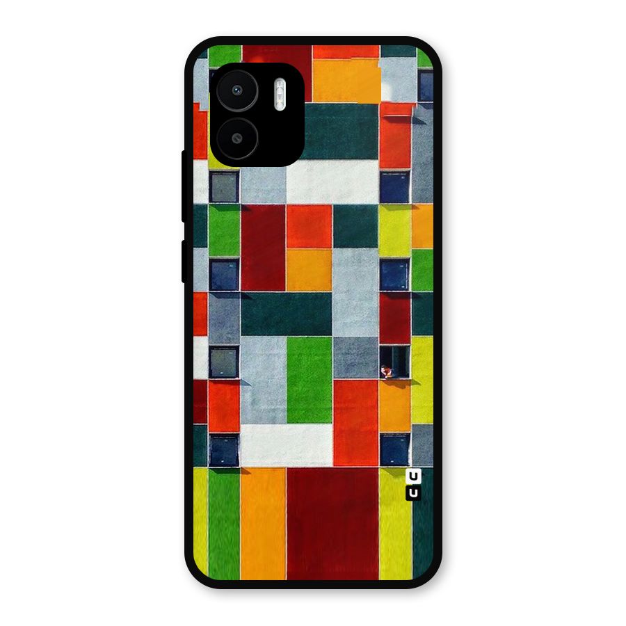 Block Color Design Metal Back Case for Redmi A2