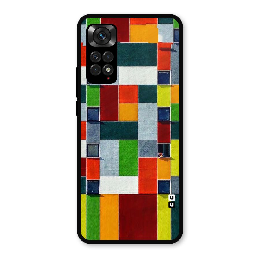 Block Color Design Metal Back Case for Redmi Note 11