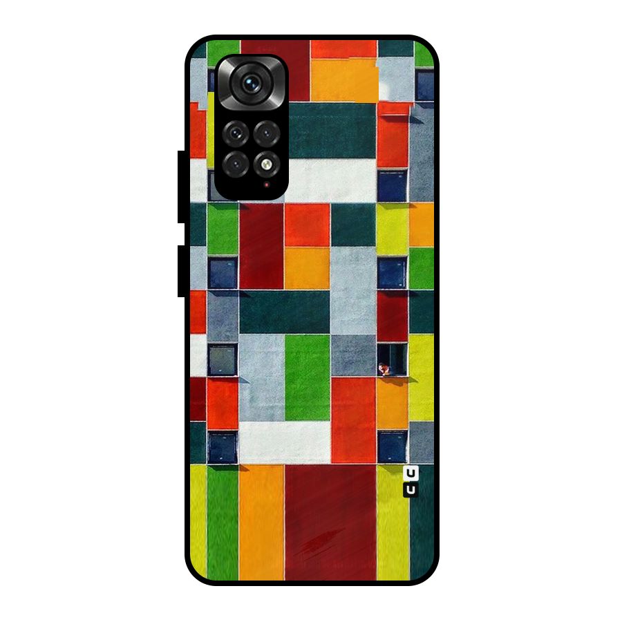 Block Color Design Metal Back Case for Redmi Note 11 Pro Plus 5G