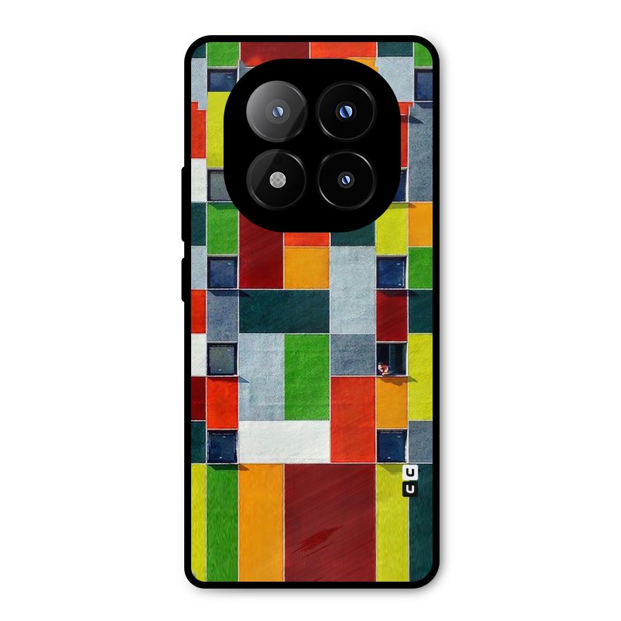 Block Color Design Metal Back Case for Redmi Note 14 Pro Plus 5G
