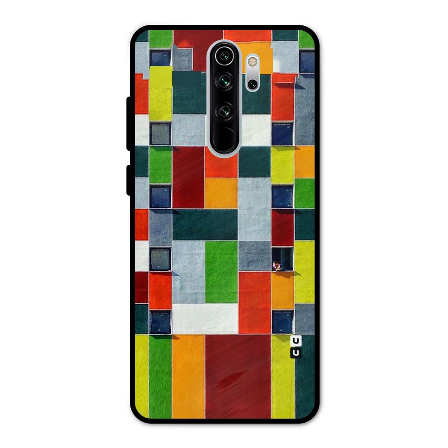 Block Color Design Metal Back Case for Redmi Note 8 Pro
