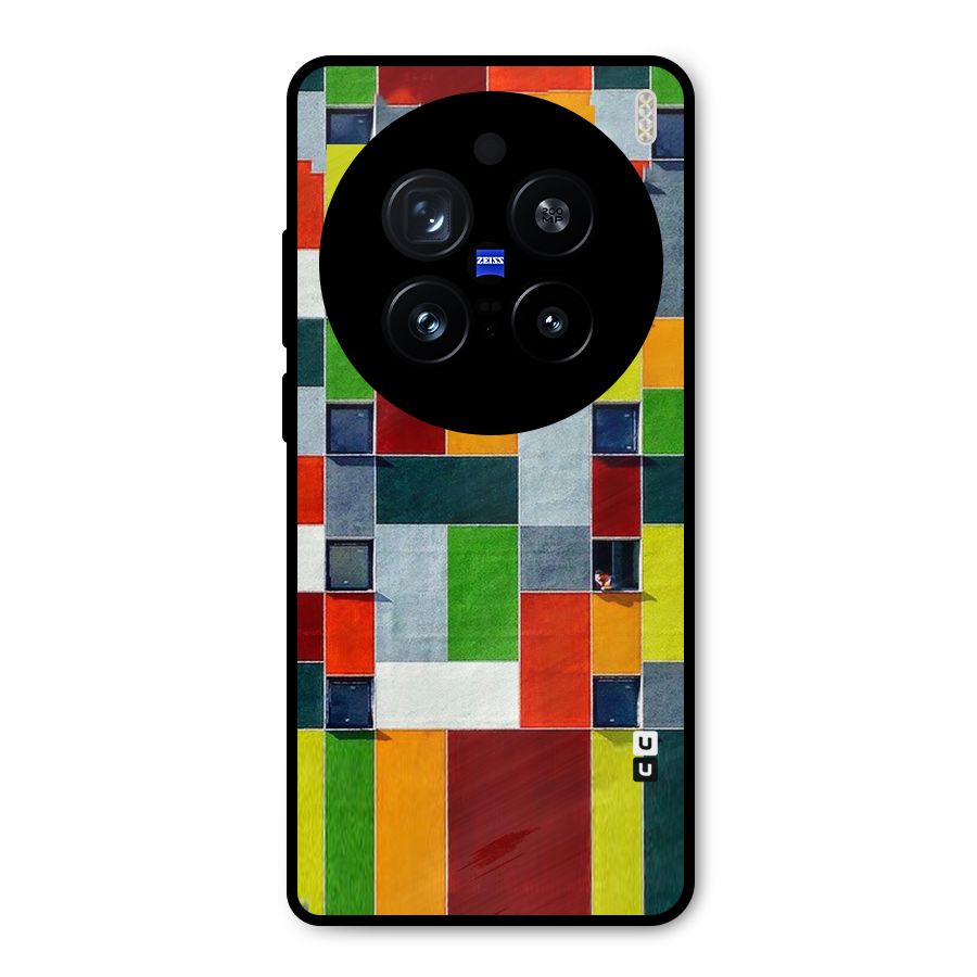 Block Color Design Metal Back Case for Vivo X200 Pro