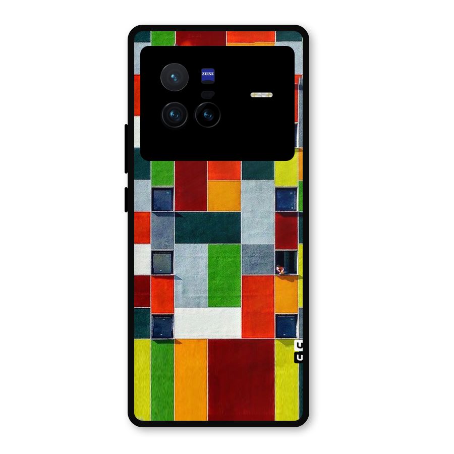 Block Color Design Metal Back Case for Vivo X80