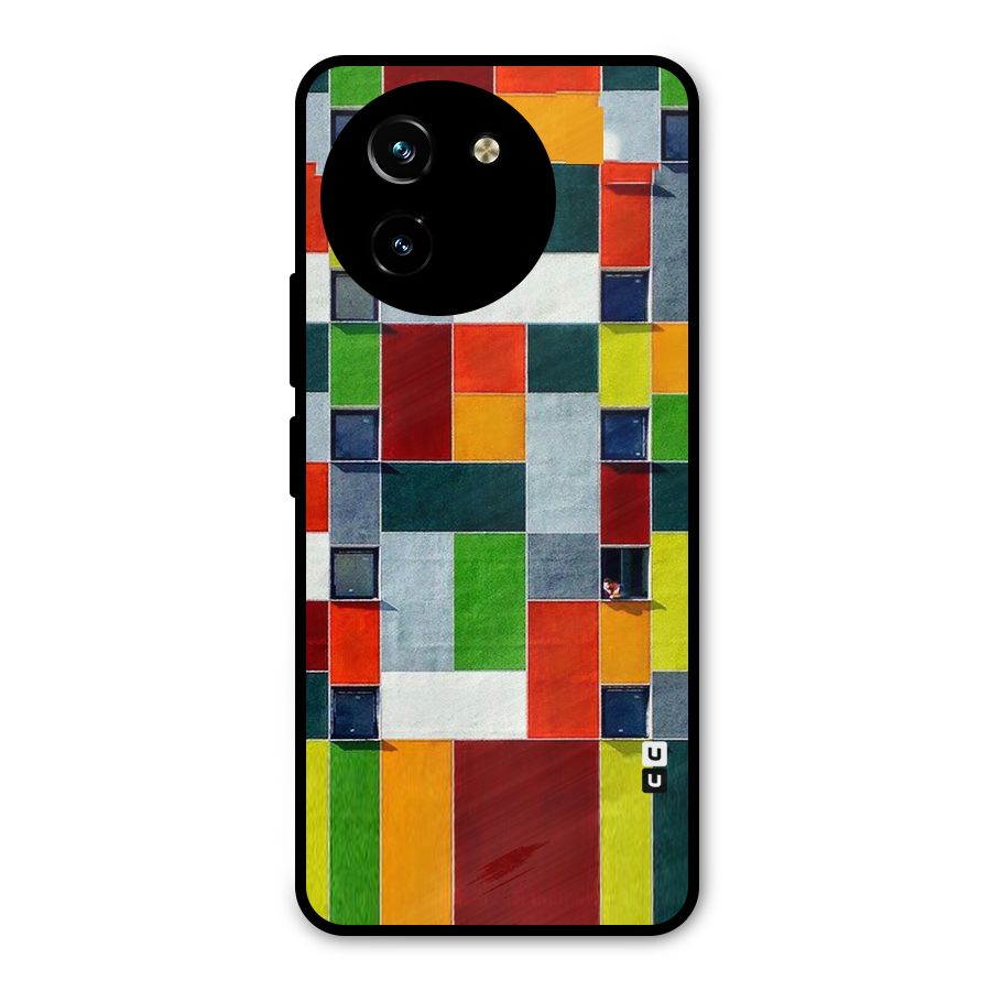 Block Color Design Metal Back Case for Vivo Y200i