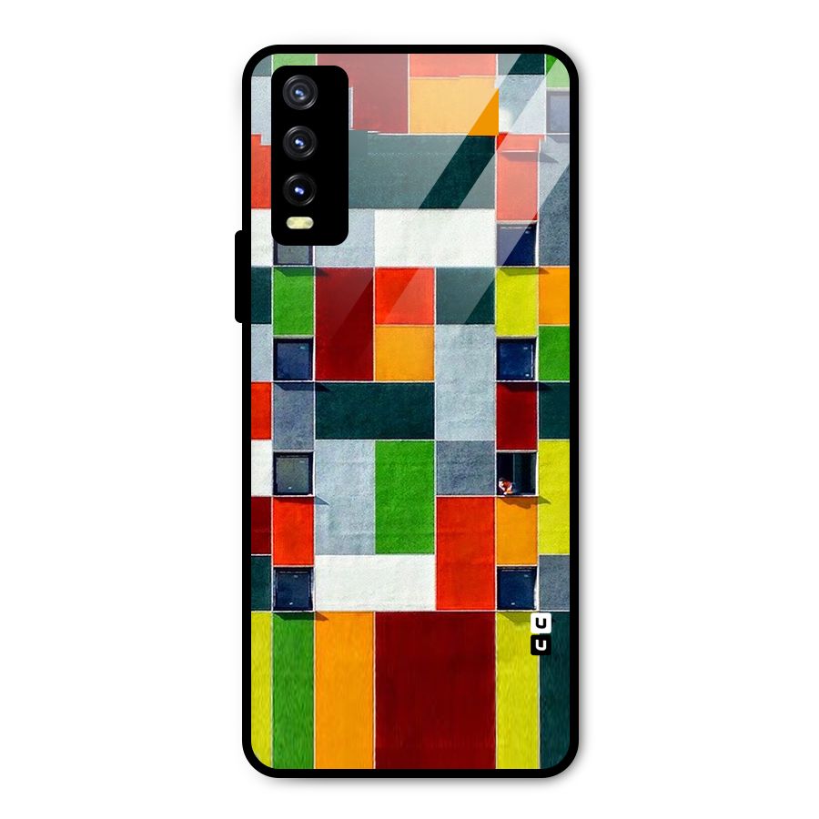 Block Color Design Metal Back Case for Vivo Y20t