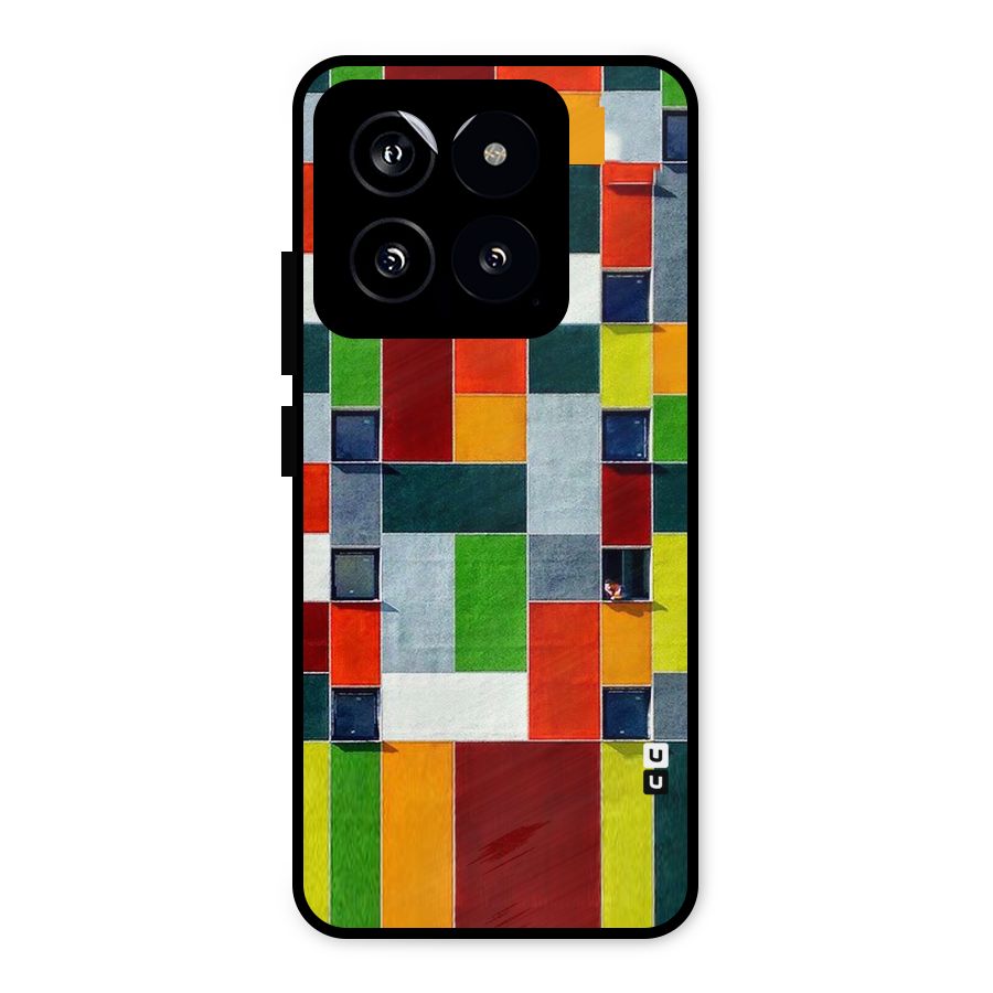 Block Color Design Metal Back Case for Xiaomi 14