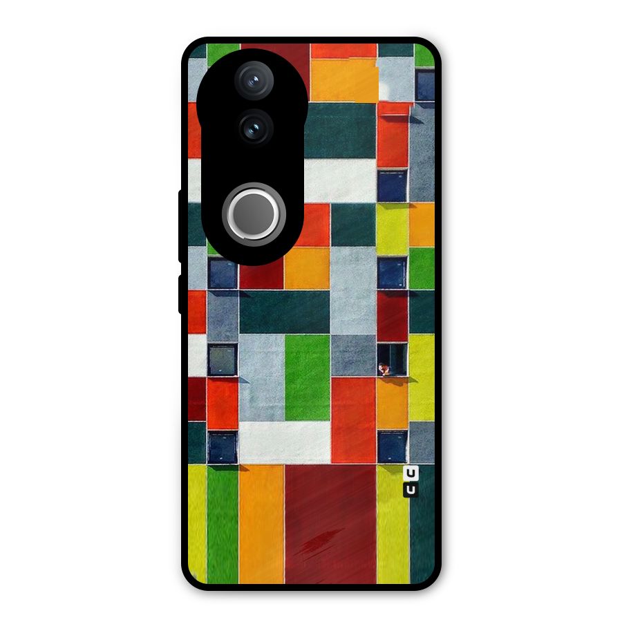 Block Color Design Metal Back Case for iQOO Z10R
