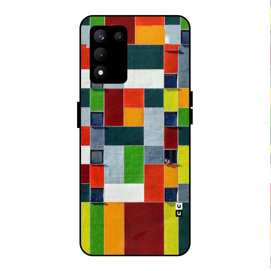 Block Color Design Metal Back Case for realme 9 5G SE