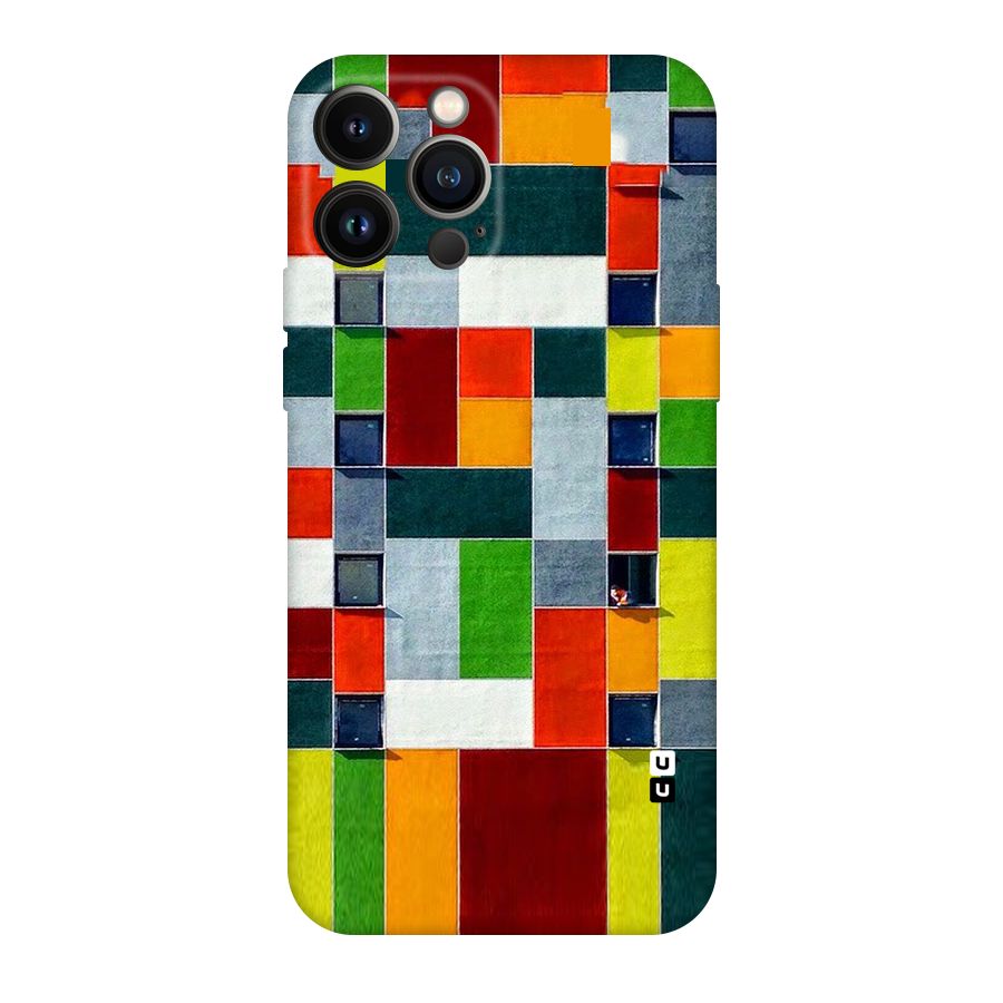Block Color Design Original Polycarbonate Back Case for iPhone 13 Pro Max