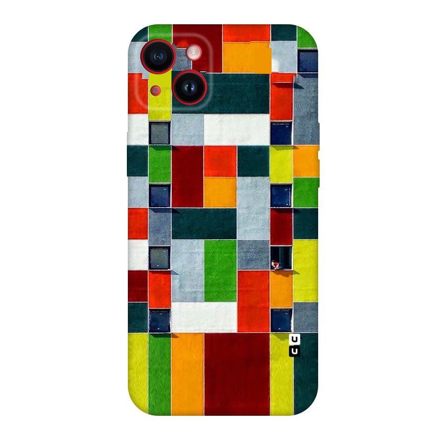 Block Color Design Original Polycarbonate Back Case for iPhone 14 Plus