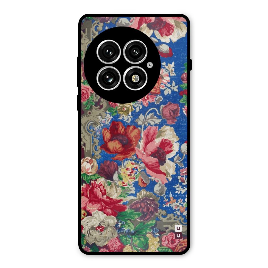 Block Printed Flowers Metal Back Case for OnePlus 13