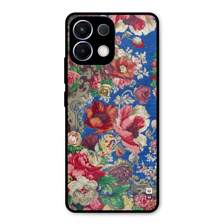 Block Printed Flowers Metal Back Case for Oppo K13