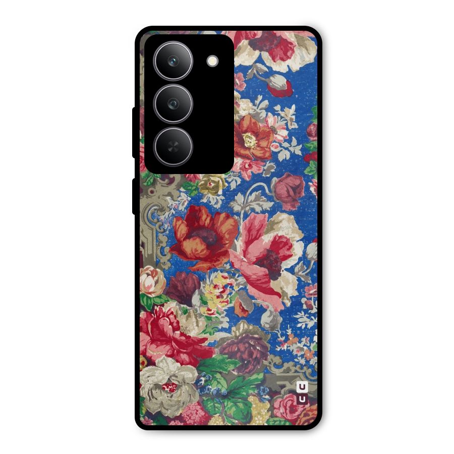 Block Printed Flowers Metal Back Case for Realme P3x