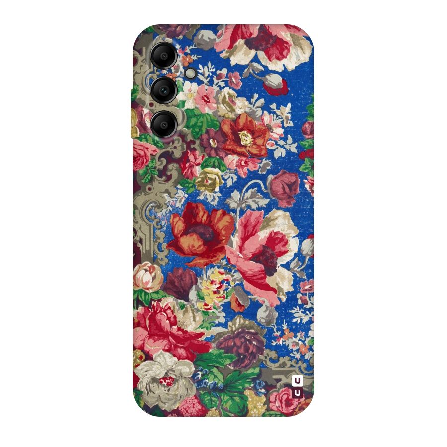 Block Printed Flowers Original Polycarbonate Back Case for Galaxy A14 5G