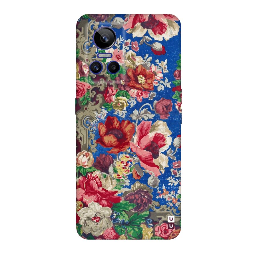 Block Printed Flowers Original Polycarbonate Back Case for Realme GT Neo 3