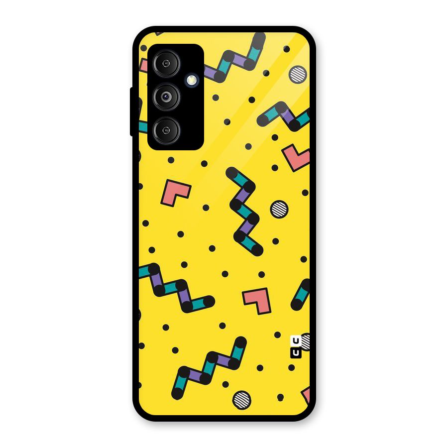 Block Shades Glass Back Case for Galaxy M14 5G