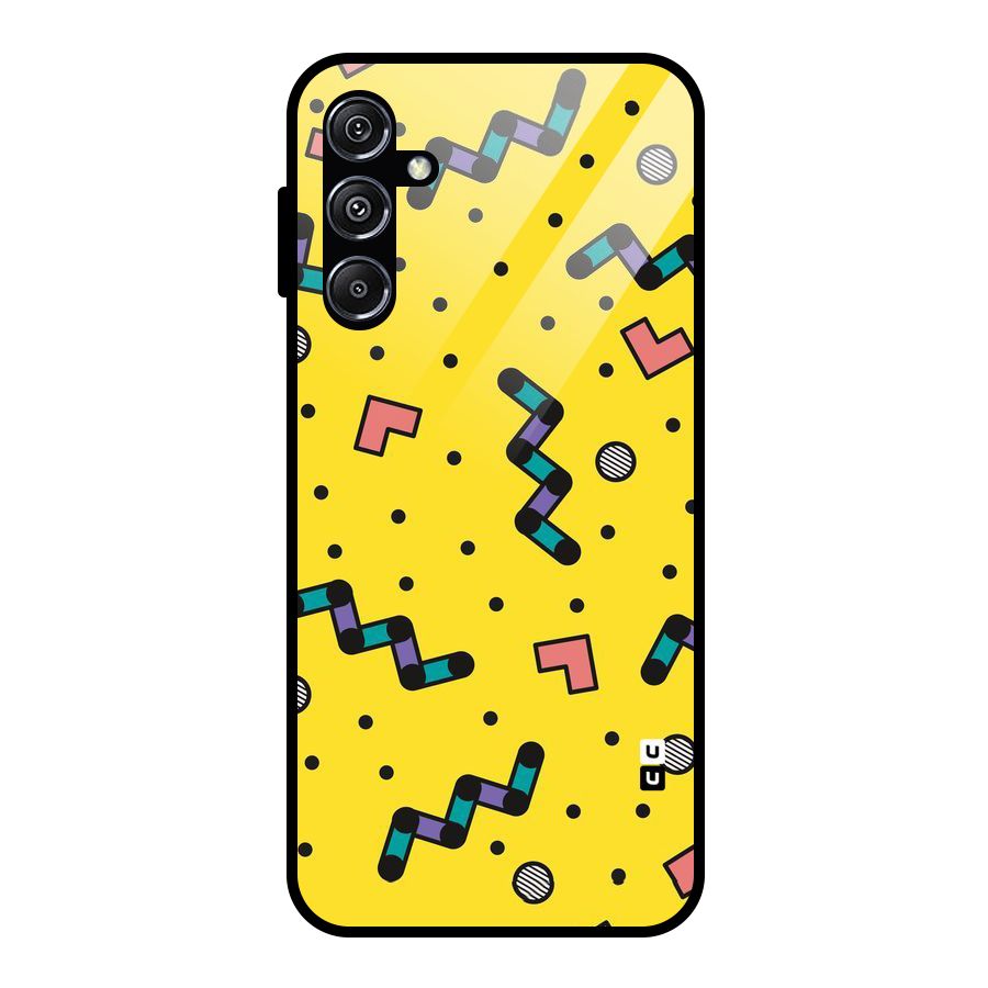 Block Shades Glass Back Case for Galaxy M34 5G