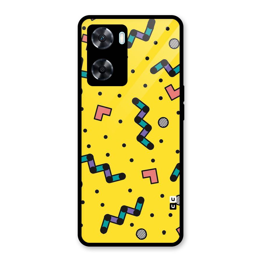 Block Shades Glass Back Case for Oppo A77s