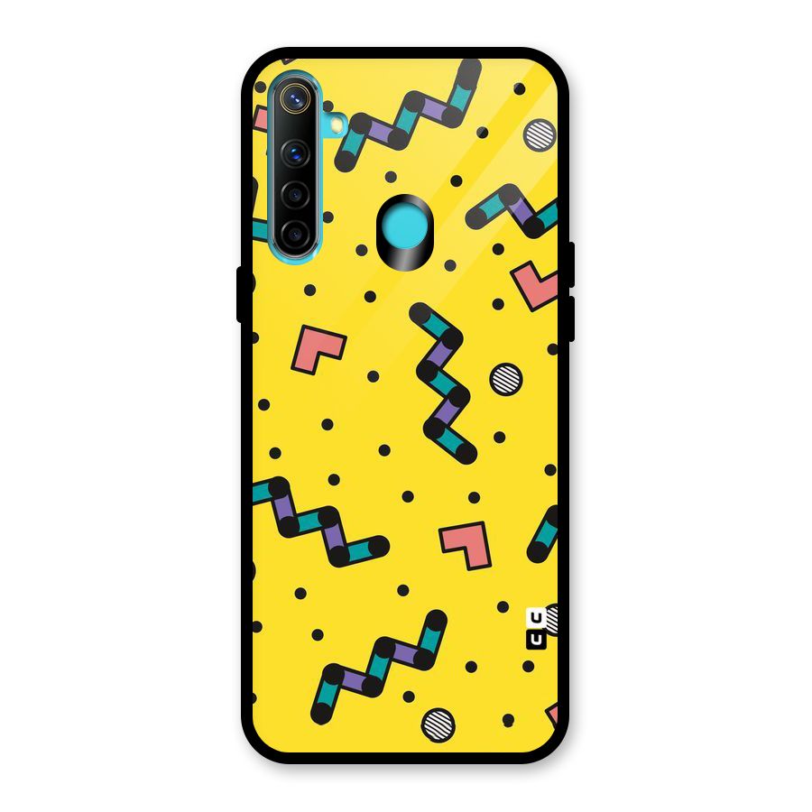 Block Shades Glass Back Case for Realme 5