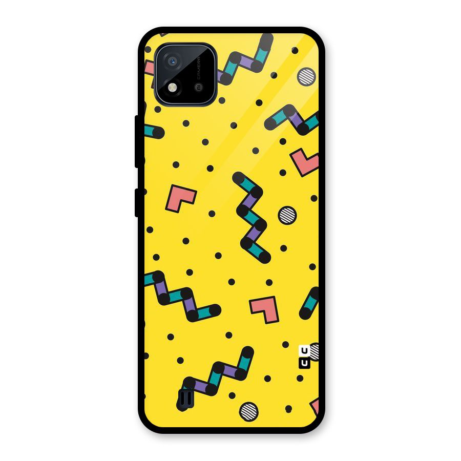 Block Shades Glass Back Case for Realme C11 2021