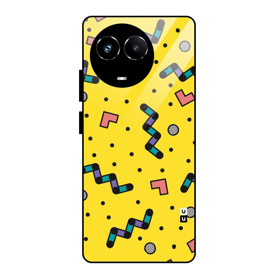 Block Shades Glass Back Case for Realme Narzo 60X
