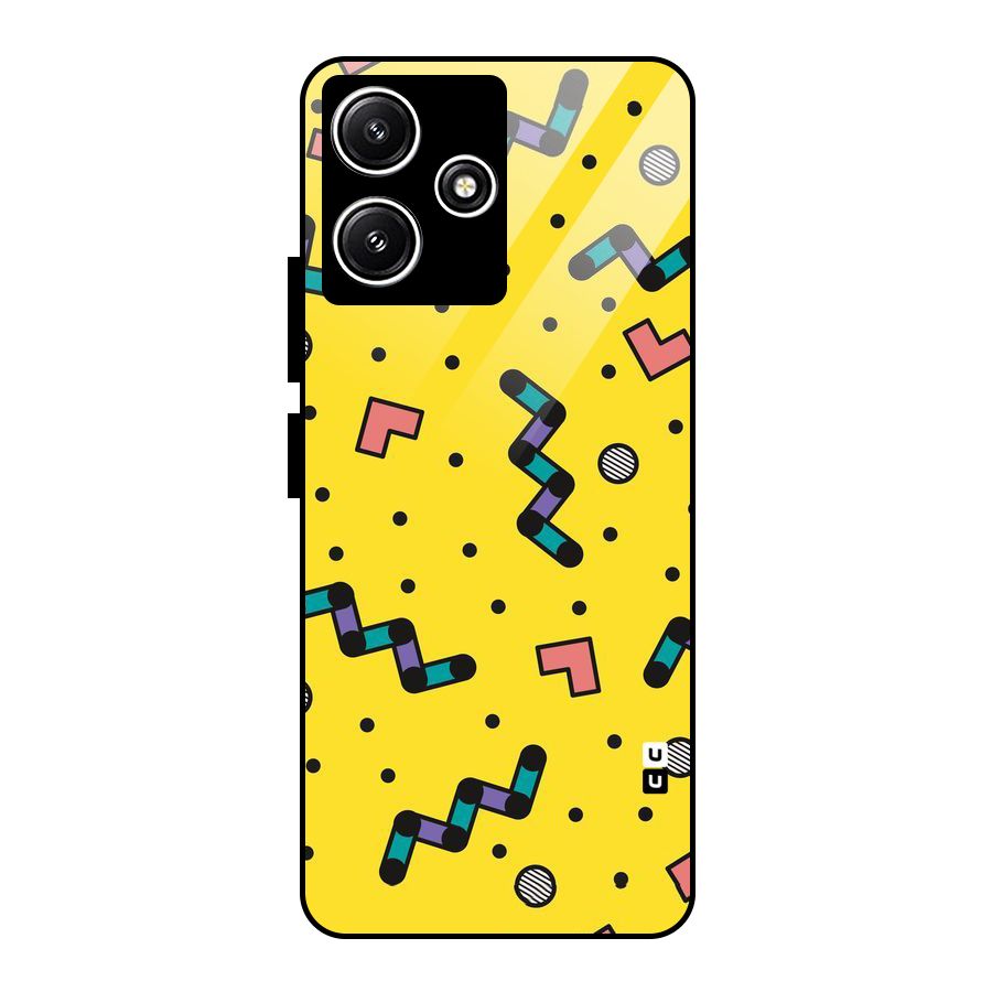 Block Shades Glass Back Case for Redmi 12 5G
