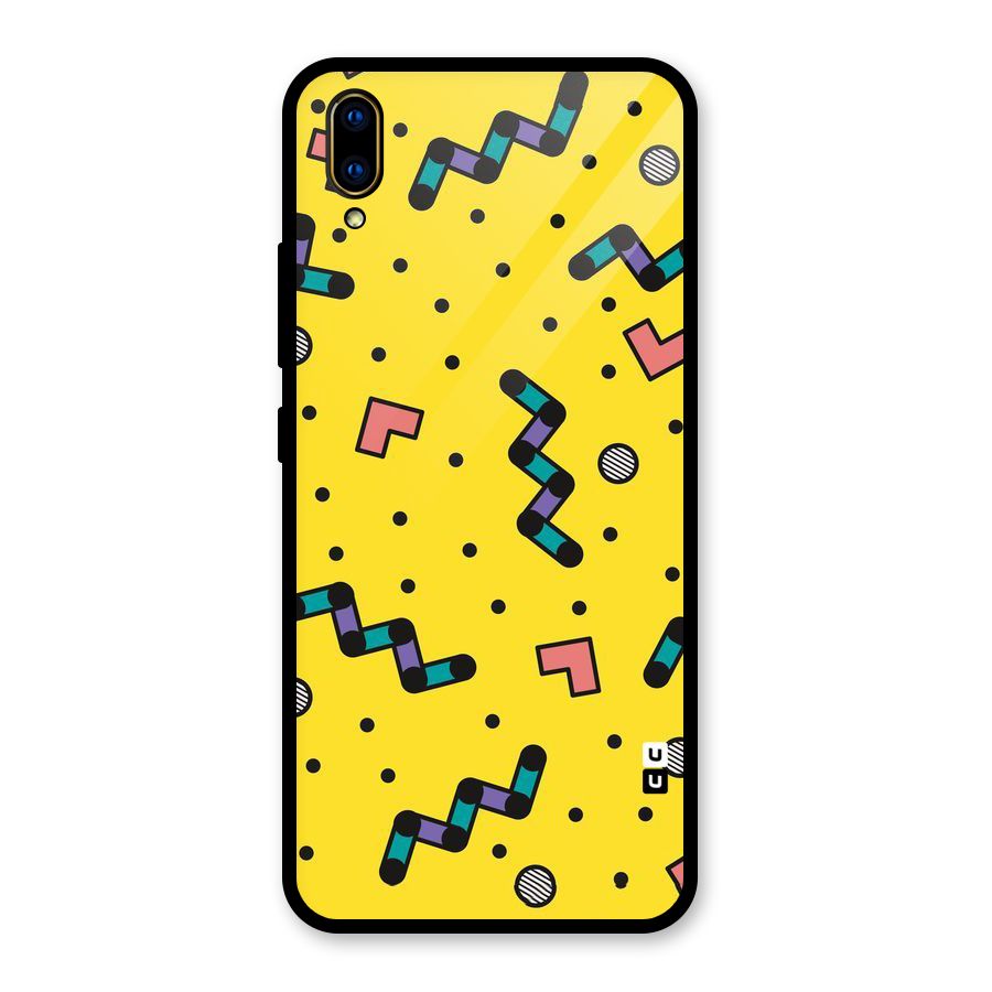 Block Shades Glass Back Case for Vivo V11 Pro
