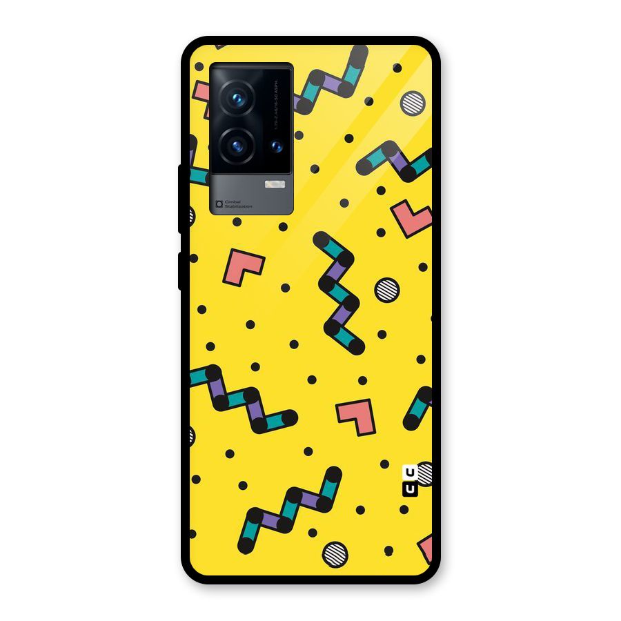 Block Shades Glass Back Case for iQOO 9 5G