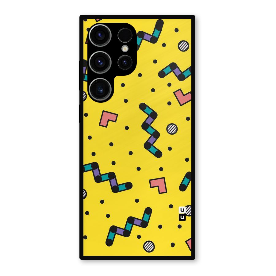 Block Shades Metal Back Case for Galaxy S23 Ultra
