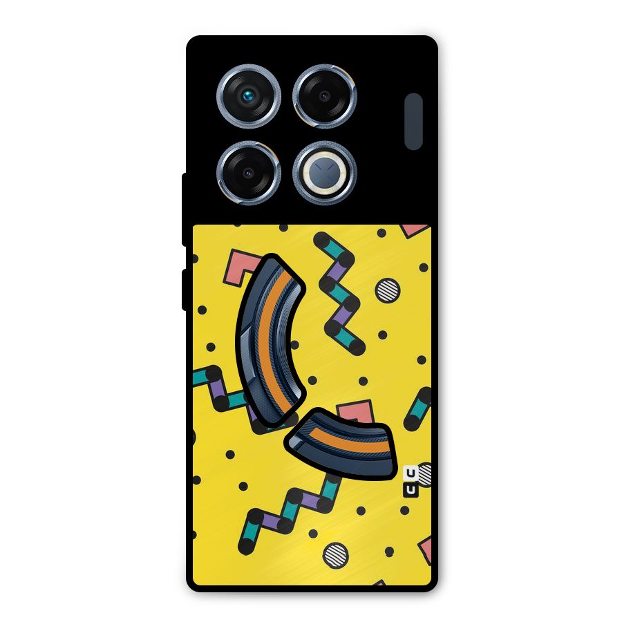 Block Shades Metal Back Case for Infinix GT 20 Pro